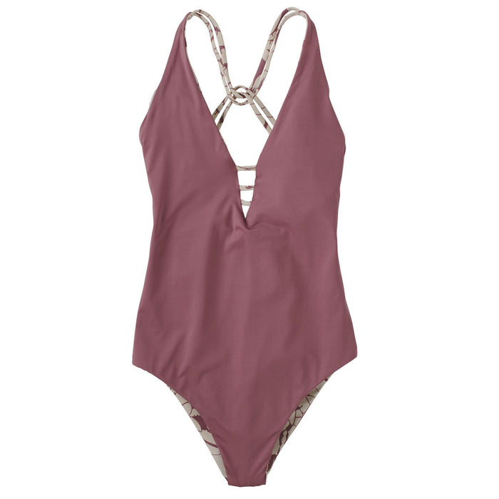 Patagonia Reversible Extended Break One-Piece Swimsuit - Women's Evening Mauve