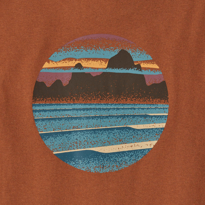 Patagonia Skyline Stencil Responsibili-Tee T-Shirt - Men's Fertile Brown