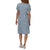 Patagonia Regenerative Organic Certified Cotton T-Shirt Dress - Women's Sunset Stripe: Light Plume Grey