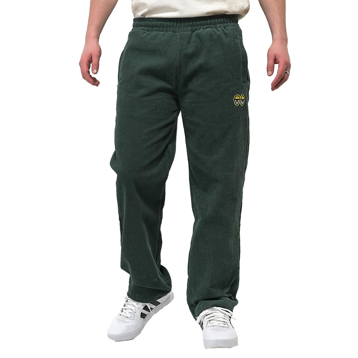 Krooked Eyes Dark Green Corduroy Pants - Men's