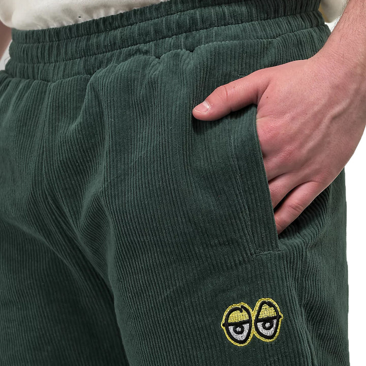 Krooked Eyes Dark Green Corduroy Pants - Men's