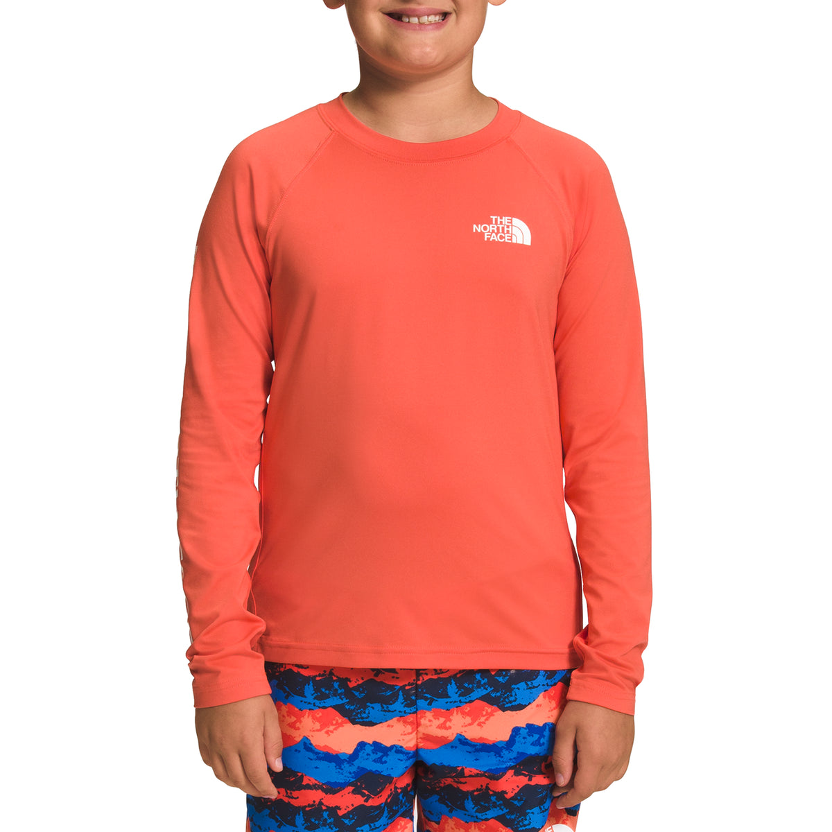 The North Face Amphibious Long-Sleeve Sun Top - Boys' Retro Orange