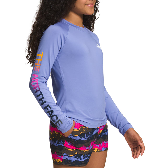 The North Face Amphibious Long-Sleeve Sun Top - Girls' Deep Periwinkle