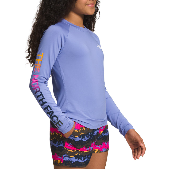 The North Face Amphibious Long-Sleeve Sun Top - Girls' Deep Periwinkle