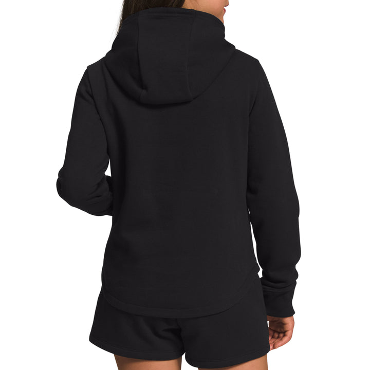The North Face Camp Fleece Pullover Hoodie - Girls' TNF Black/Super Sonic Blue