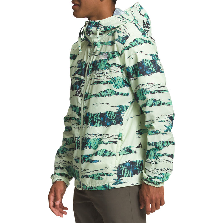 The North Face Printed Cyclone 3 Windbreaker - Men's Lime Cream Ravine Camo Print
