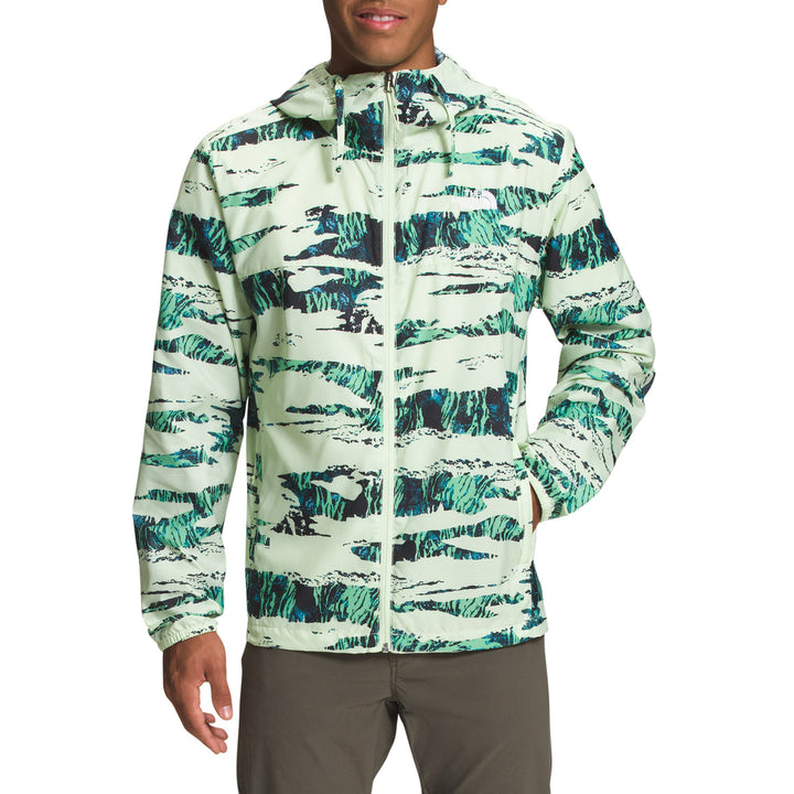 The North Face Printed Cyclone 3 Windbreaker - Men's Lime Cream Ravine Camo Print