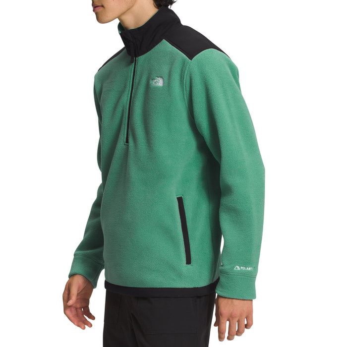 The North Face Alpine Polartec® 200 ¼ Zip Fleece - Men's Deep Grass Green/TNF Black