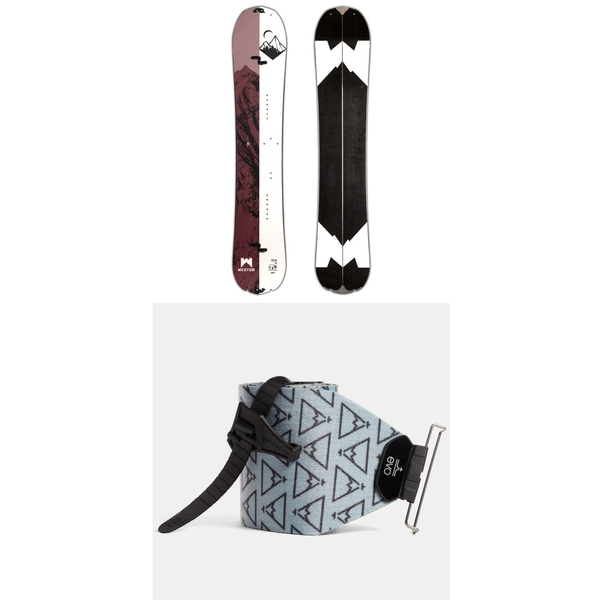 Weston Riva Splitboard - Women's + evo x Pomoca Pro Glide Splitboard Skins 2024