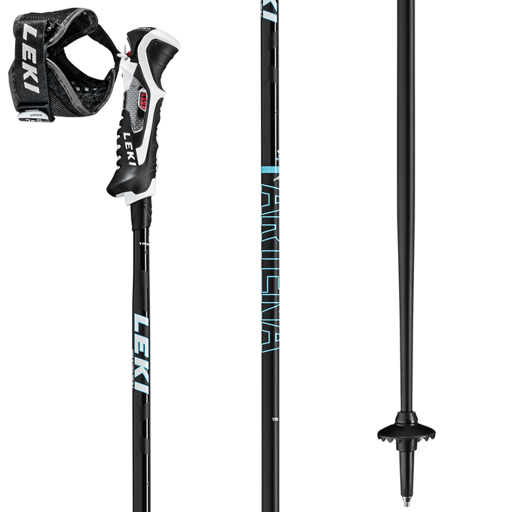 Leki Artena Airfoil 3D Ski Poles 2023 Black/Mint