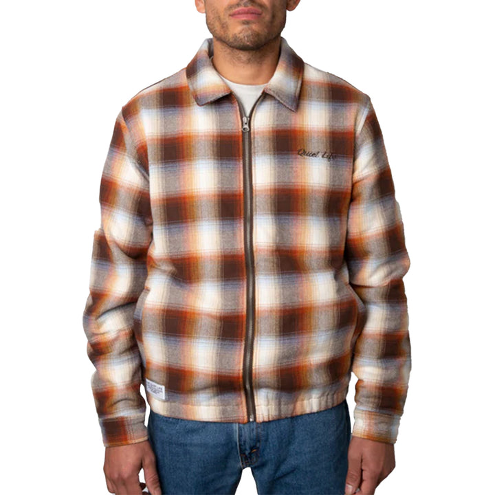 The Quiet Life Flannel Garage Jacket - Men's Rust