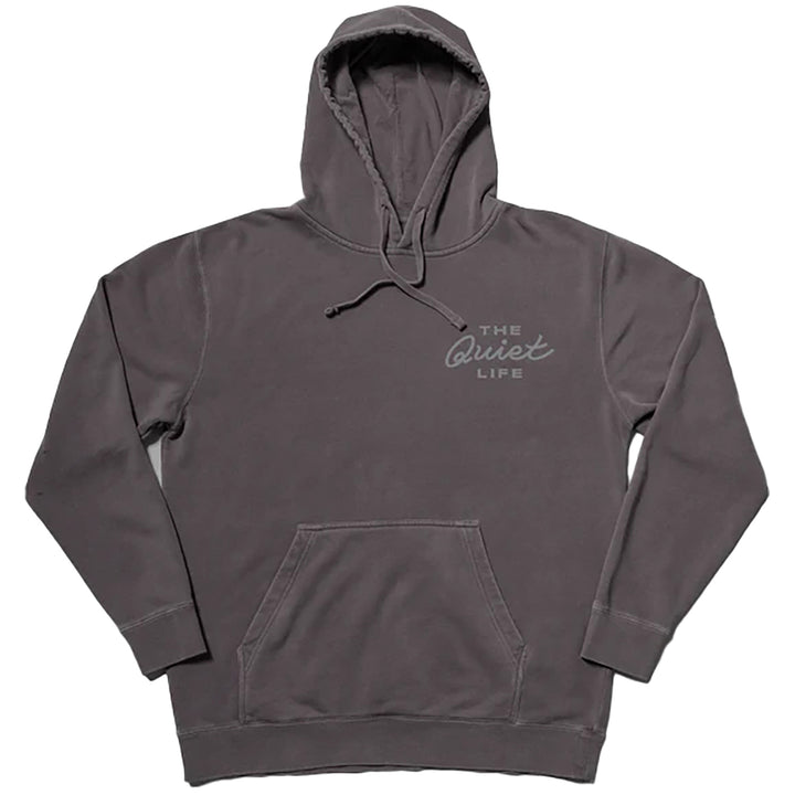 The Quiet Life Mechanic Logo Pigment Dyed Hood - Men's Black