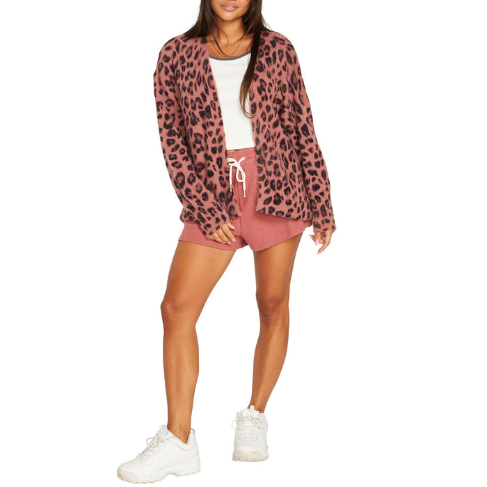 Volcom Lived in Lounge Throw Sweater - Women's Leopard