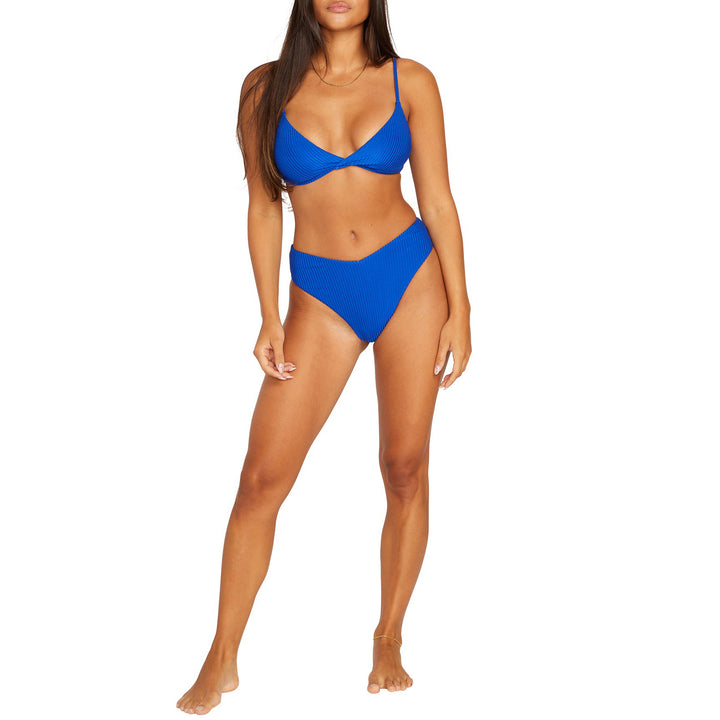 Volcom Simply Rib Retro Bikini Bottom - Women's Bold Blue
