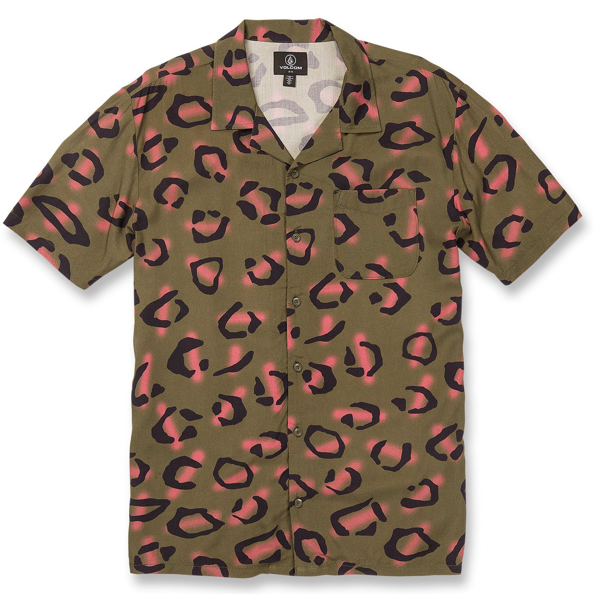 Volcom Stone Party Animals Short-Sleeve Shirt - Men's Military