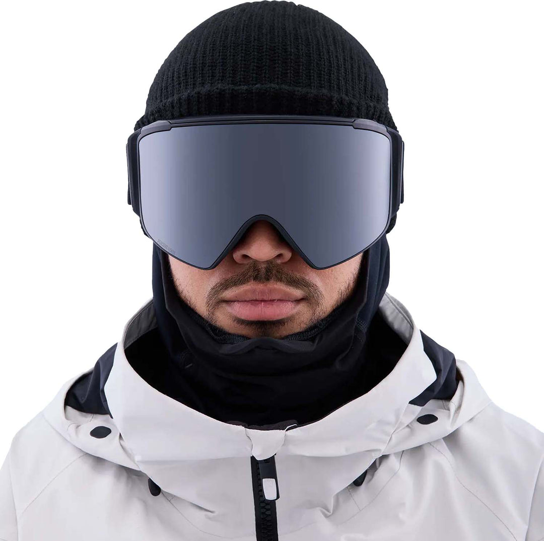 anon m4s cylindrical goggles Anon M4S Cylindrical Goggles + Bonus Lens + MFI Face Mask, Smoke / Perceive Sunny Onyx