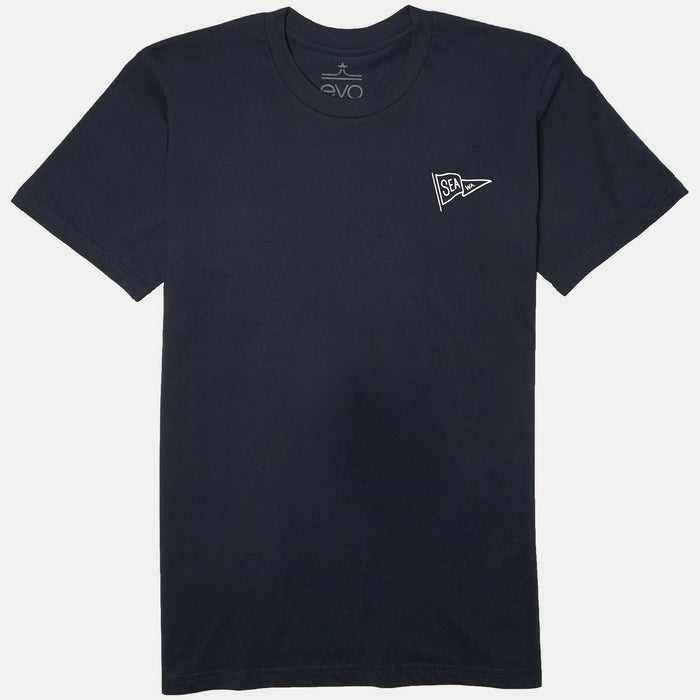 evo Seattle Pennant T-Shirt Navy