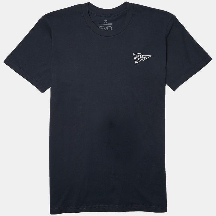 evo Seattle Pennant T-Shirt Navy