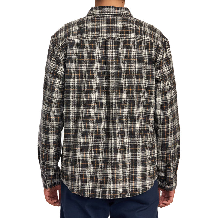 RVCA Reynolds Long-Sleeve Flannel - Men's Black