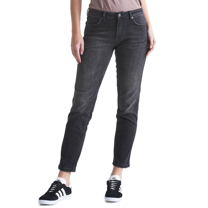 DU/ER Performance Denim Girlfriend Jeans - Women's Vintage Black