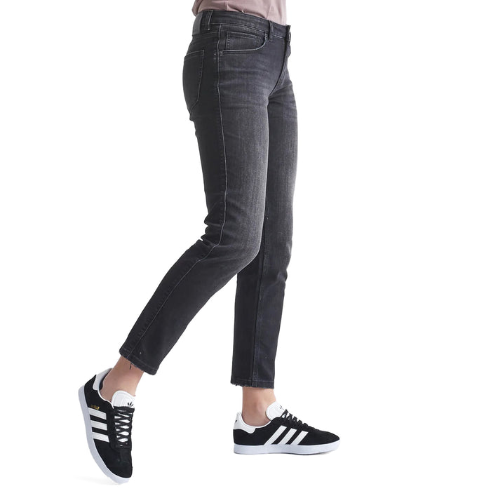 DU/ER Performance Denim Girlfriend Jeans - Women's Vintage Black