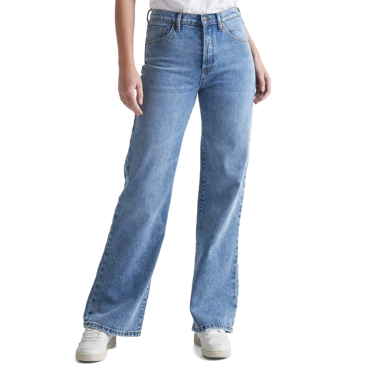 DU/ER Midweight Performance Denim Wide Leg Jeans - Women's Vintage Blue