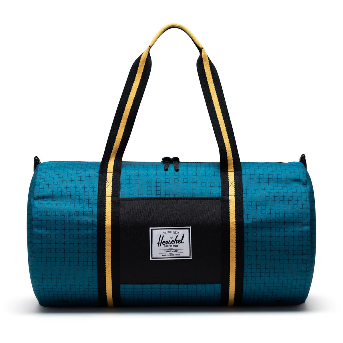 Herschel Supply Co. Sutton Mid-Volume Duffel Harbour Blue Grid/Black/Amber