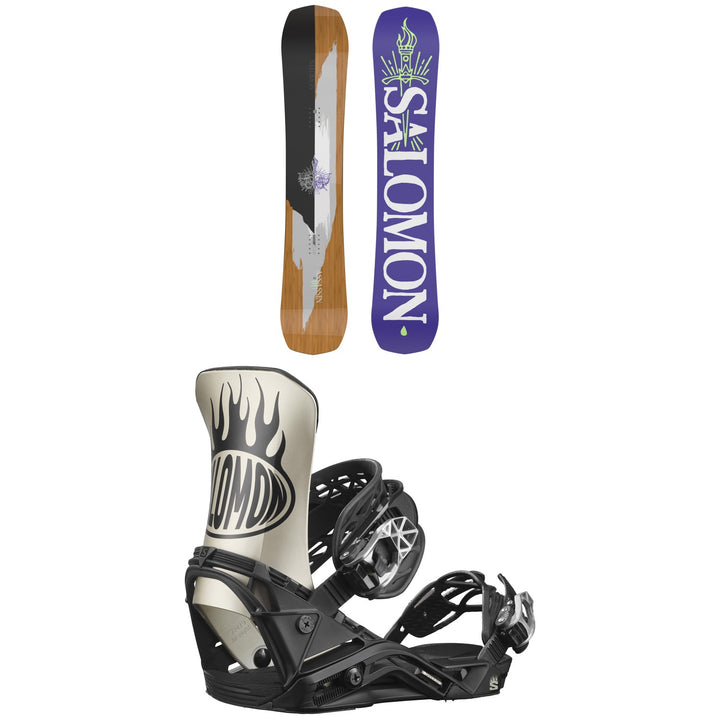 Salomon Assassin Snowboard + District Pro Team Snowboard Bindings 2023