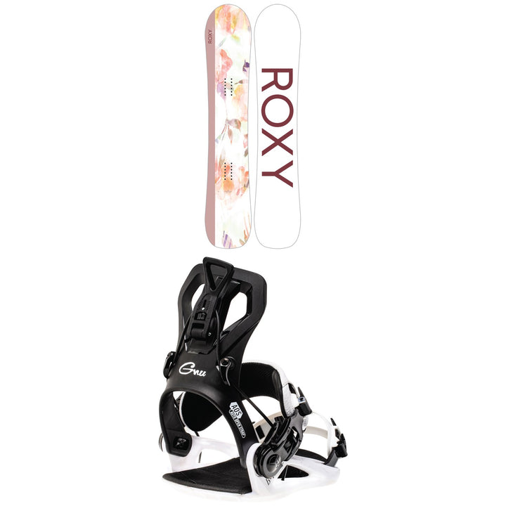 Roxy Breeze C2 Snowboard + GNU B-Real Snowboard Bindings - Women's 2023