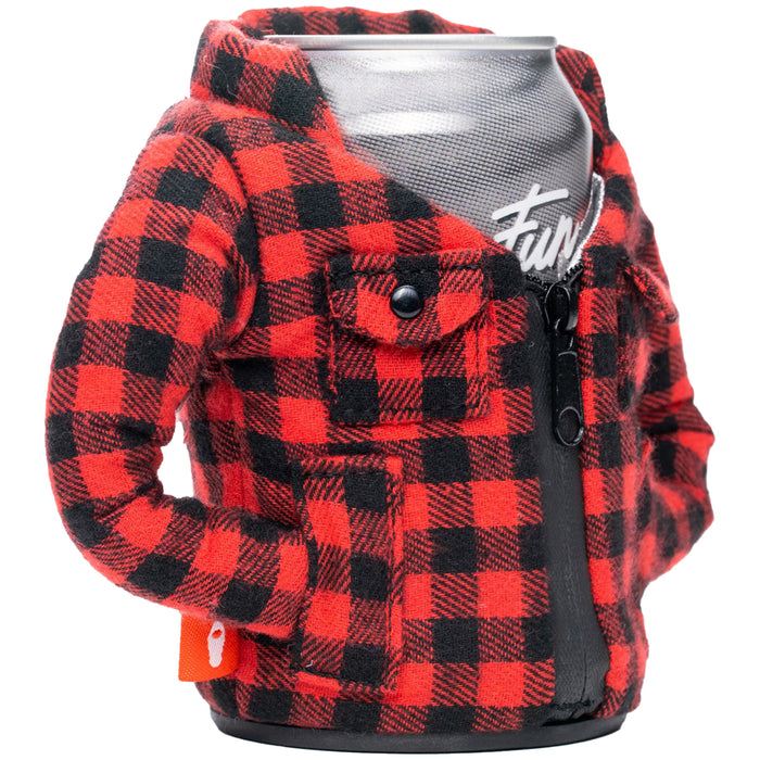 Puffin The Lumber Jack Koozie Red