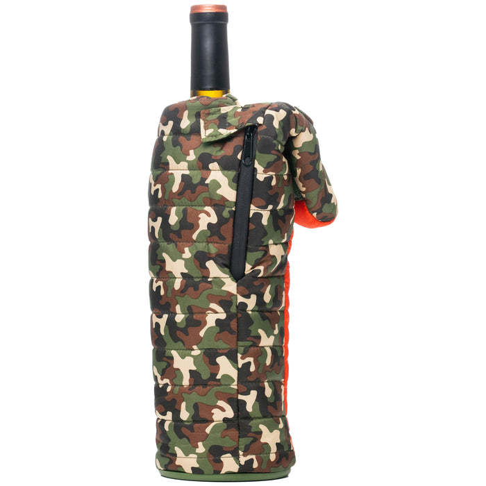 Puffin The Caddy Koozie Woodsy Camo/Puffin Red
