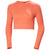 Helly Hansen Allure Seamless Crop Long-Sleeve Top - Women's Peach Echo
