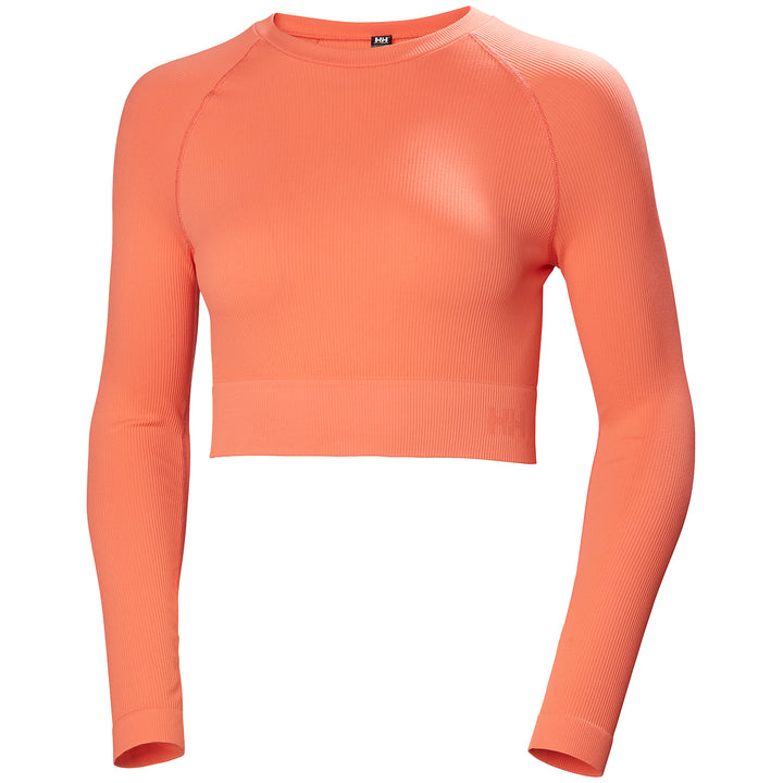 Helly Hansen Allure Seamless Crop Long-Sleeve Top - Women's Peach Echo