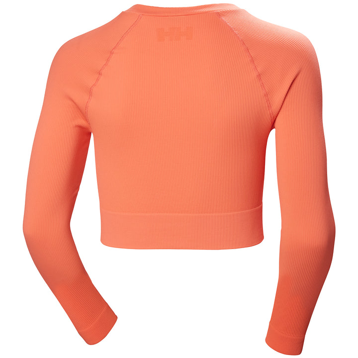 Helly Hansen Allure Seamless Crop Long-Sleeve Top - Women's Peach Echo