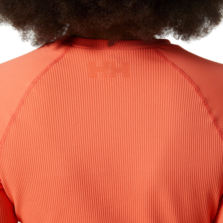 Helly Hansen Allure Seamless Crop Long-Sleeve Top - Women's Peach Echo