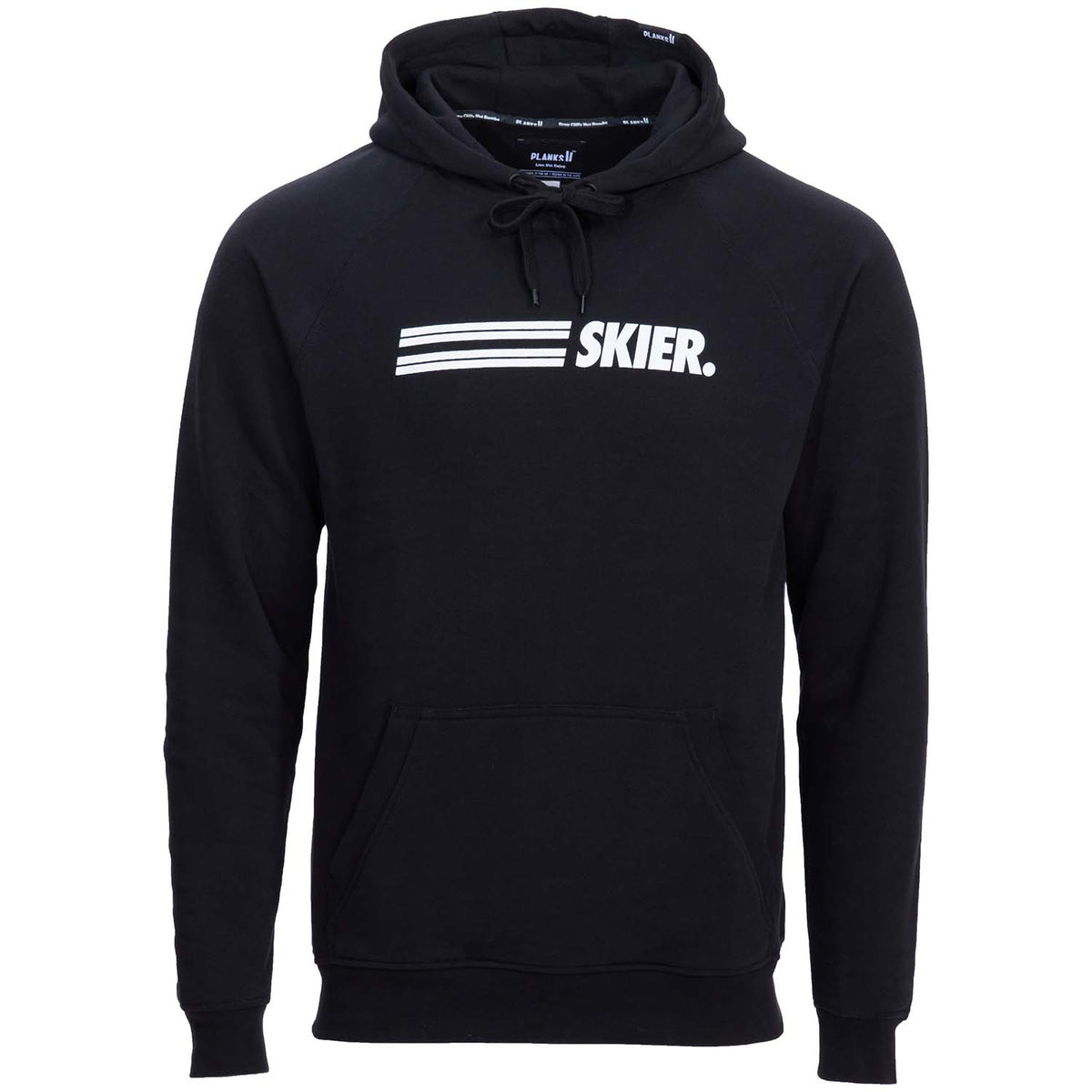 Planks Organic Raglan Hoodie - Men's Black