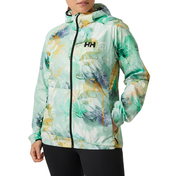 Helly Hansen Roam Print Windbreaker - Women's Jade Esra