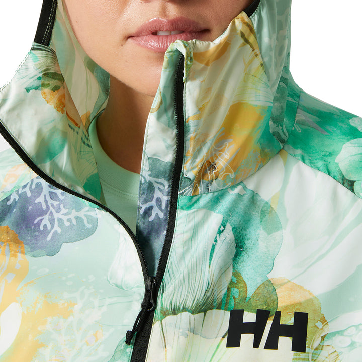 Helly Hansen Roam Print Windbreaker - Women's Jade Esra