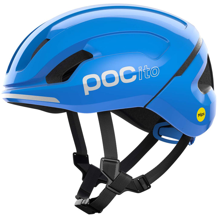 POC POCito Omne MIPS Bike Helmet - Kids' Fluorescent Blue