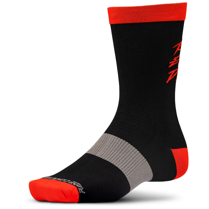 Ride Concepts Ride Every Day Synthetic 8" Bike Socks Black/Red