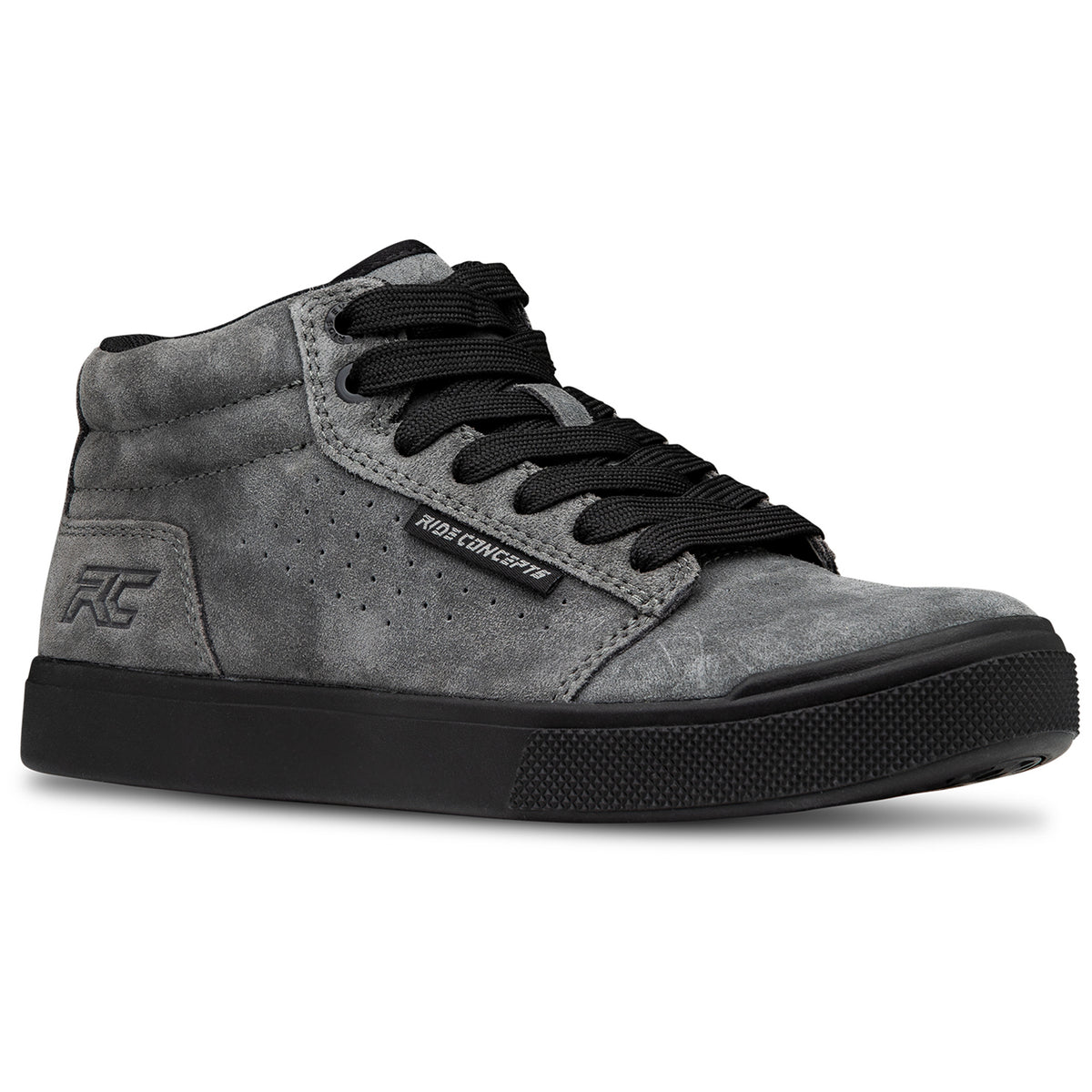 Ride Concepts Vice Mid Shoes - Kids' Charcoal/Black