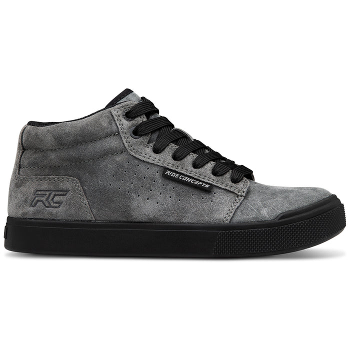 Ride Concepts Vice Mid Shoes - Kids' Charcoal/Black