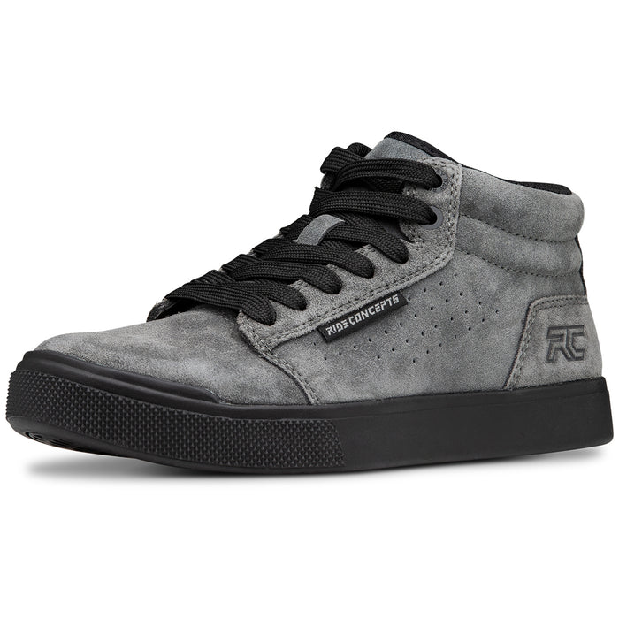 Ride Concepts Vice Mid Shoes - Kids' Charcoal/Black