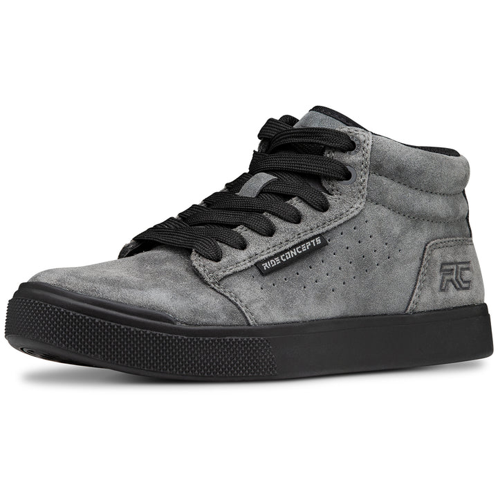 Ride Concepts Vice Mid Shoes - Kids' Charcoal/Black