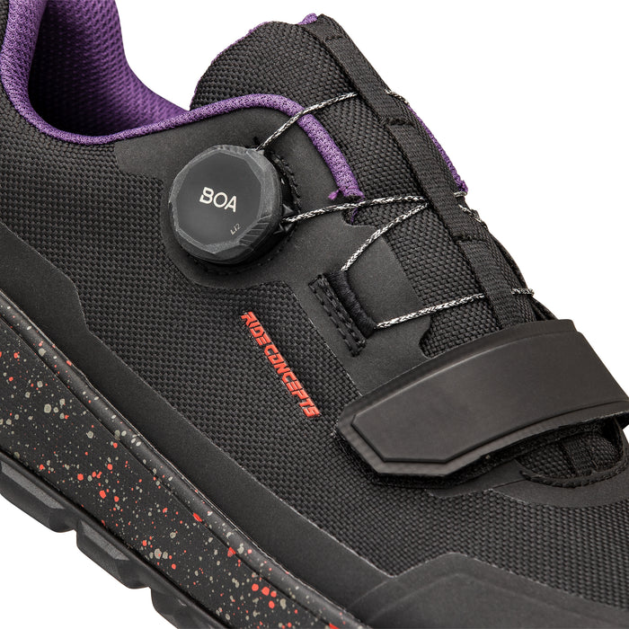 Ride Concepts Tallac Clip BOA Shoes Black/Red