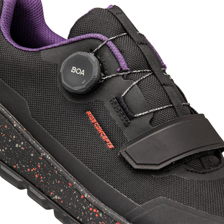 Ride Concepts Tallac Clip BOA Shoes Black/Red