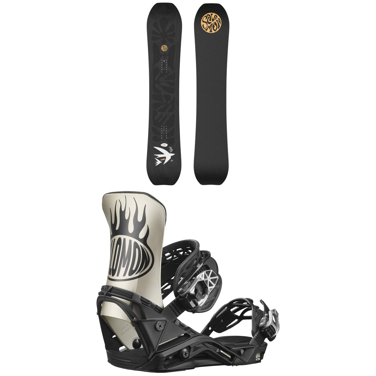 Salomon Highpath Snowboard + District Pro Team Snowboard Bindings 2023