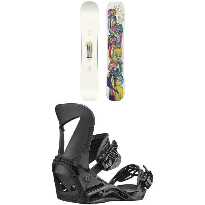 Salomon Abstract Snowboard + Hologram Snowboard Bindings 2023