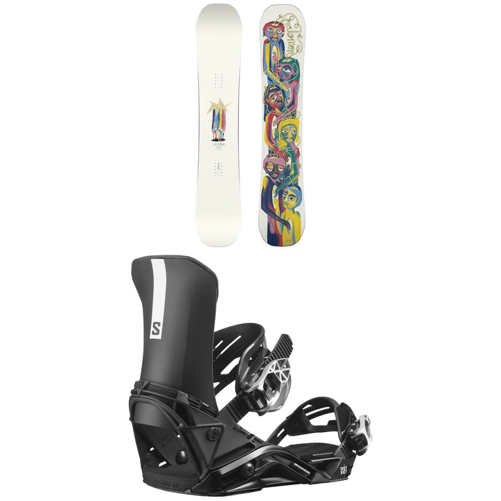 Salomon Abstract Snowboard + District Snowboard Bindings 2023