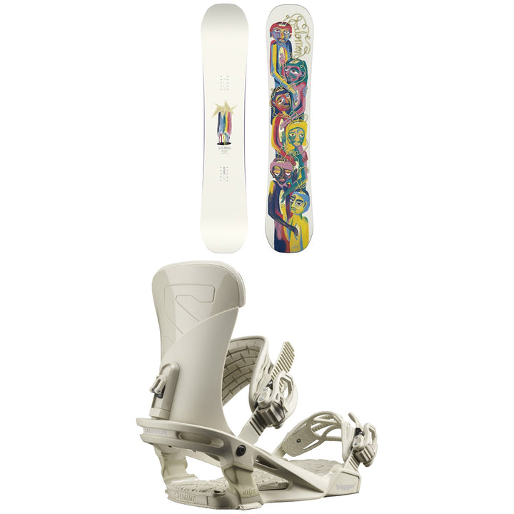 Salomon Abstract Snowboard + Trigger Snowboard Bindings 2023